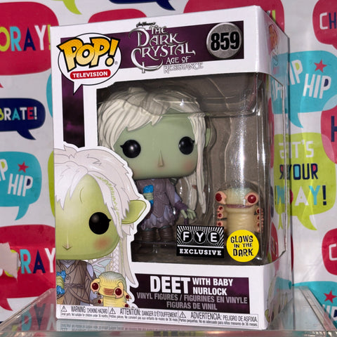 Deet with Baby Murlock - The Dark Crystal Funko Pop Vinyl Figure FYE EXCLUSIVE GLOW