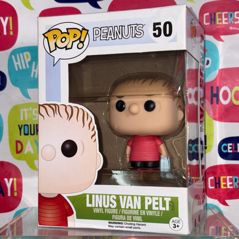 BOX FLAWS VIEW PHOTOS Linus Van Pelt - Peanuts Funko Pop 50 Vinyl Figure (11.4 Cm L × 8.9 Cm W × 15.9 Cm H)
