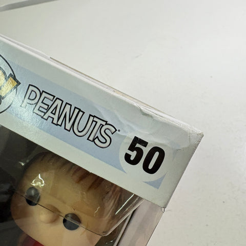 BOX FLAWS VIEW PHOTOS Linus Van Pelt - Peanuts Funko Pop 50 Vinyl Figure (11.4 Cm L × 8.9 Cm W × 15.9 Cm H)