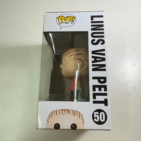 BOX FLAWS VIEW PHOTOS Linus Van Pelt - Peanuts Funko Pop 50 Vinyl Figure (11.4 Cm L × 8.9 Cm W × 15.9 Cm H)