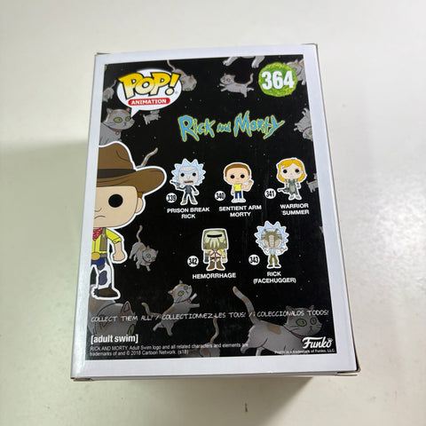 BOX FLAWS VIEW PHOTOS Western Morty - Rick and Morty Funko Pop 364 Vinyl Figure (11.4 Cm L × 8.9 Cm W × 15.9 Cm H)