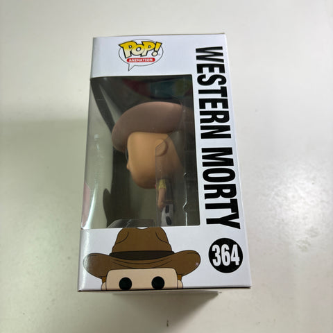 BOX FLAWS VIEW PHOTOS Western Morty - Rick and Morty Funko Pop 364 Vinyl Figure (11.4 Cm L × 8.9 Cm W × 15.9 Cm H)