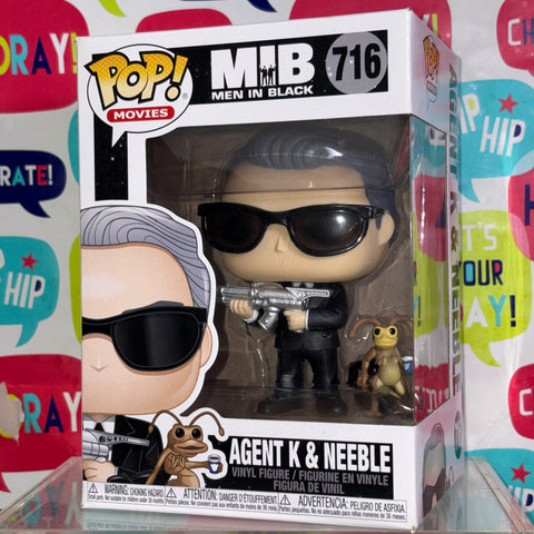 BOX FLAWS VIEW PHOTOS Agent K & Neeble - Men in Black Funko Pop Vinyl Figure 716