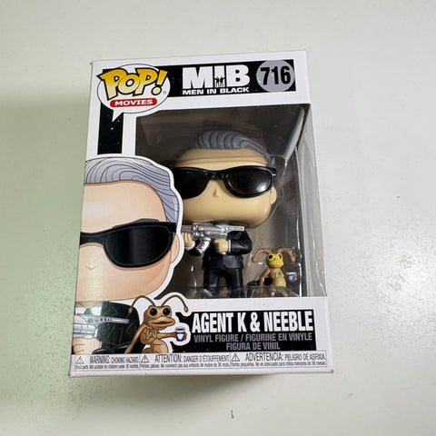 BOX FLAWS VIEW PHOTOS Agent K & Neeble - Men in Black Funko Pop Vinyl Figure 716