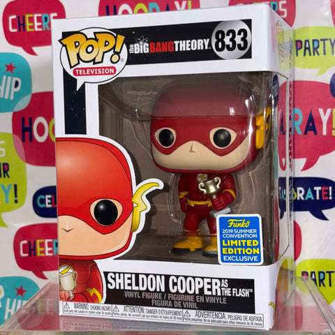 The Big Bang Theory - Sheldon Cooper as The Flash Funko Pop 833 Summer Convention 2019 Exclusive