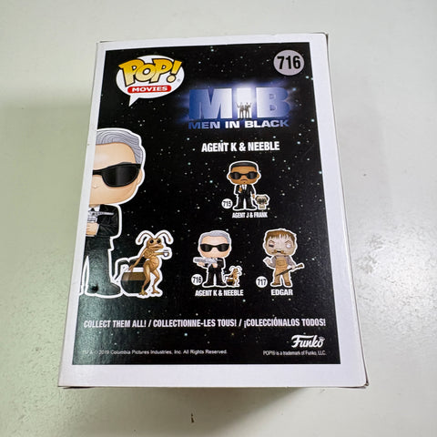 BOX FLAWS VIEW PHOTOS Agent K & Neeble - Men in Black Funko Pop Vinyl Figure 716