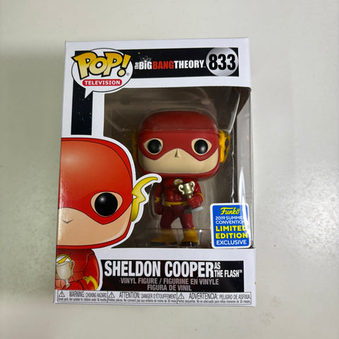 The Big Bang Theory - Sheldon Cooper as The Flash Funko Pop 833 Summer Convention 2019 Exclusive