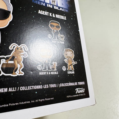 BOX FLAWS VIEW PHOTOS Agent K & Neeble - Men in Black Funko Pop Vinyl Figure 716