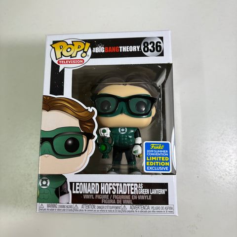 The Big Bang Theory - Leonard Hofstadter as Green Lantern Funko Pop 836 Summer Convention 2019 Exclusive (Copy)