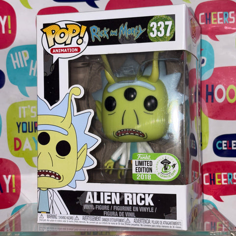 Alien Rick CON - Rick and Morty Funko Pop 337 Vinyl Figure (11.4 Cm L × 8.9 Cm W × 15.9 Cm H)