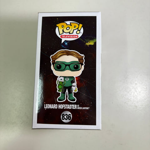 The Big Bang Theory - Leonard Hofstadter as Green Lantern Funko Pop 836 Summer Convention 2019 Exclusive (Copy)