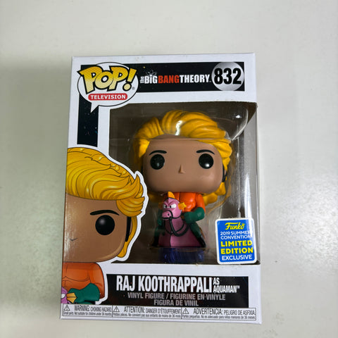 The Big Bang Theory - Raj as Aquaman Funko Pop 832 Summer Convention 2019 Exclusive (Copy) (Copy) (Copy)