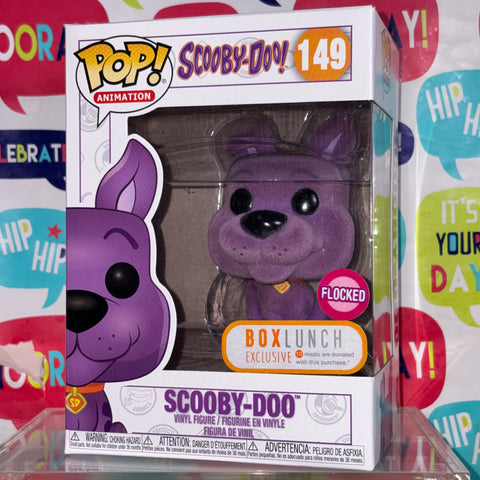 Scooby Doo FLOCKED PURPLE - Funko Pop Vinyl Figure (11.4 Cm L × 8.9 Cm W × 15.9 Cm H)