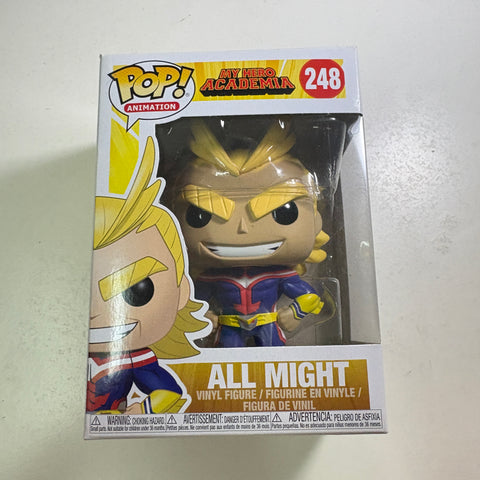 BOX FLAWS VIEW PHOTOS All Might - My Hero Academia Funko Pop 248 Vinyl Figure (11.4 Cm L × 8.9 Cm W × 15.9 Cm H)