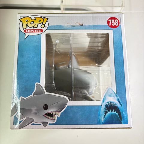 BOX FLAWS VIEW PHOTOS Great White Shark- Jaws Funko Pop 758 (15.9 × 11.4 × 8.9) Vinyl Figure