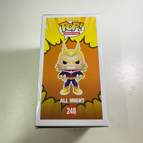 BOX FLAWS VIEW PHOTOS All Might - My Hero Academia Funko Pop 248 Vinyl Figure (11.4 Cm L × 8.9 Cm W × 15.9 Cm H)