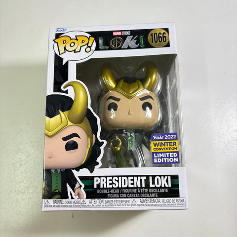 President Loki with Alligator Loki - Marvel Funko Pop 1066 Vinyl Figure (15.9 × 11.4 × 8.9)