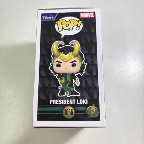 President Loki with Alligator Loki - Marvel Funko Pop 1066 Vinyl Figure (15.9 × 11.4 × 8.9)