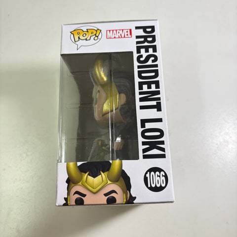 President Loki with Alligator Loki - Marvel Funko Pop 1066 Vinyl Figure (15.9 × 11.4 × 8.9)