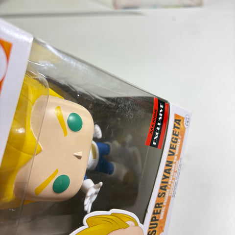 BOX FLAWS VIEW PHOTOS Vegeta (Super Saiyan) - Dragon Ball Z Funko Pop 154 AAA Anime Vinyl Figure (15.9 × 11.4 × 8.9)