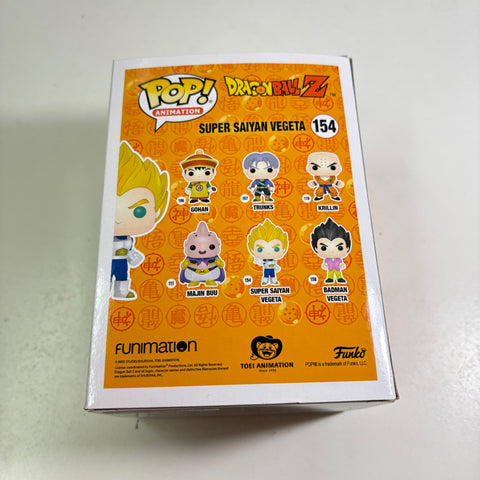 BOX FLAWS VIEW PHOTOS Vegeta (Super Saiyan) - Dragon Ball Z Funko Pop 154 AAA Anime Vinyl Figure (15.9 × 11.4 × 8.9)