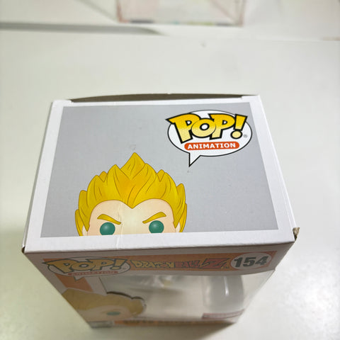 BOX FLAWS VIEW PHOTOS Vegeta (Super Saiyan) - Dragon Ball Z Funko Pop 154 AAA Anime Vinyl Figure (15.9 × 11.4 × 8.9)