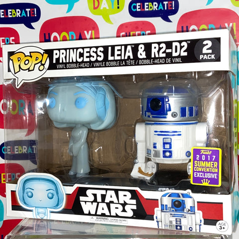 Princess Leia & R2-D2 Star Wars Funko Pop 2 Pack Summer Convention