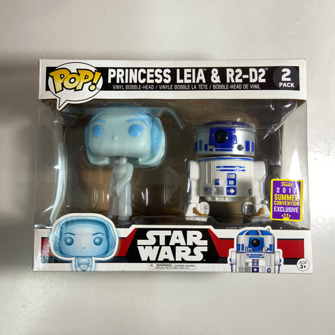 Princess Leia & R2-D2 Star Wars Funko Pop 2 Pack Summer Convention
