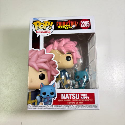 Natsu with Happy - Fairy Tail Funko Pop 2285 Vinyl Figure (15.9 × 11.4 × 8.9)