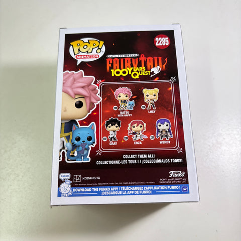 Natsu with Happy - Fairy Tail Funko Pop 2285 Vinyl Figure (15.9 × 11.4 × 8.9)