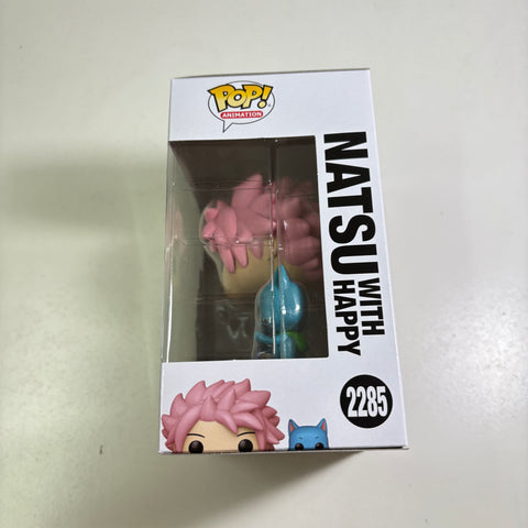 Natsu with Happy - Fairy Tail Funko Pop 2285 Vinyl Figure (15.9 × 11.4 × 8.9)