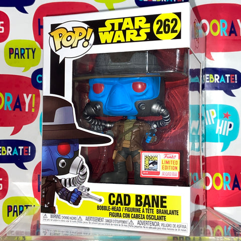 Cad Bane - Star Wars Funko Pop 262 (SDCC STICKER IS NOT REAL but figure and box are authentic)