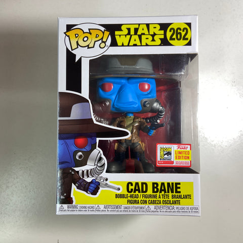Cad Bane - Star Wars Funko Pop 262 (SDCC STICKER IS NOT REAL but figure and box are authentic)