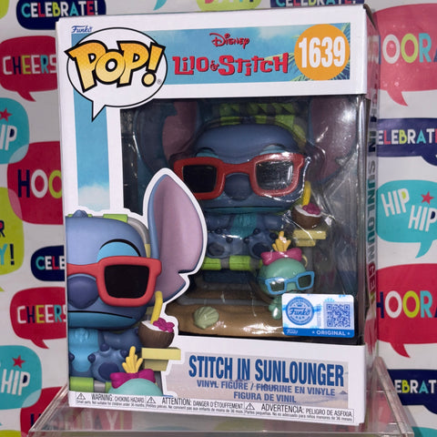 Stitch in Sunlounger Disney Funko Pop 1639 Exclusive