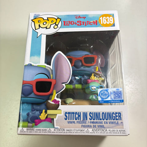 Stitch in Sunlounger Disney Funko Pop 1639 Exclusive