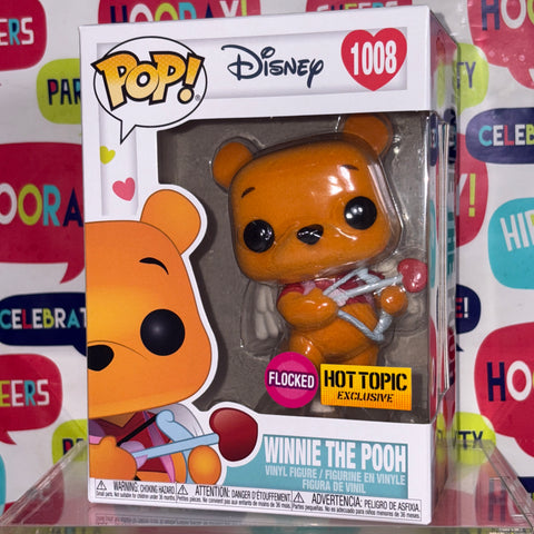 Winnie The Pooh (Flocked) - Disney Funko Pop 1008 Hot Topic Exclusive