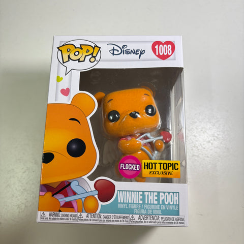 Winnie The Pooh (Flocked) - Disney Funko Pop 1008 Hot Topic Exclusive