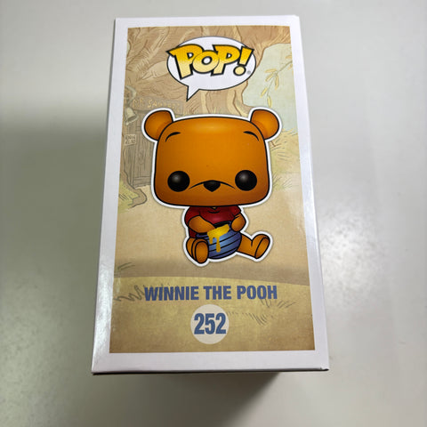 Winnie The Pooh (Flocked) - Disney Funko Pop 252 Hot Topic Exclusive
