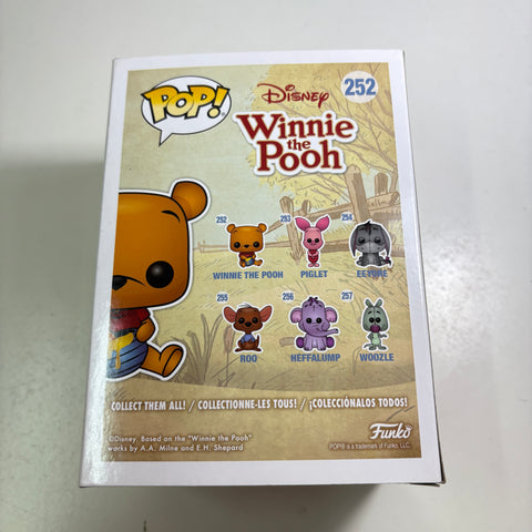 Winnie The Pooh (Flocked) - Disney Funko Pop 252 Hot Topic Exclusive