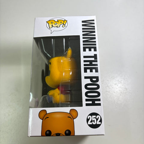Winnie The Pooh (Flocked) - Disney Funko Pop 252 Hot Topic Exclusive