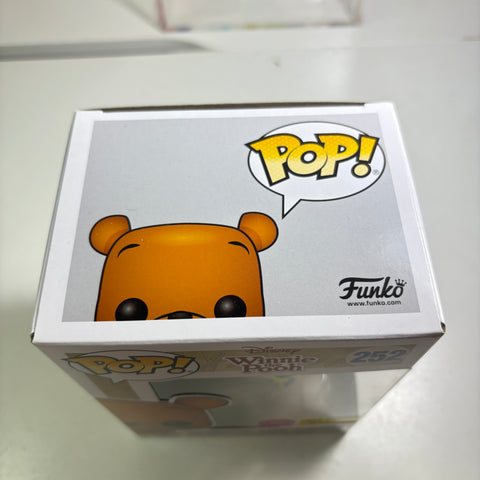 Winnie The Pooh (Flocked) - Disney Funko Pop 252 Hot Topic Exclusive