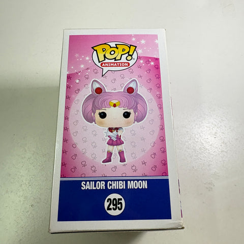 SUNFADED BOX VIEW PHOTOS Sailor Chibi Moon - Funko Pop 295 Vinyl Figure (11.4 Cm L × 8.9 Cm W × 15.9 Cm H))
