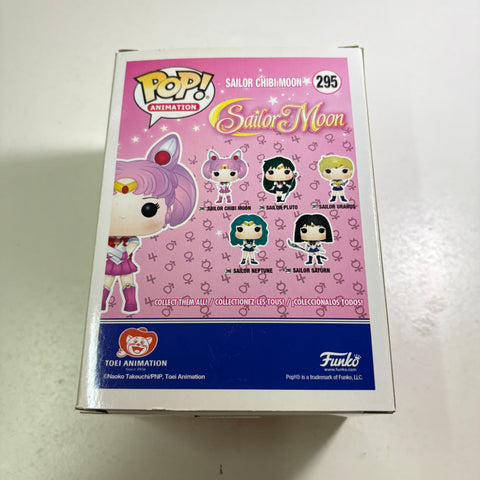 SUNFADED BOX VIEW PHOTOS Sailor Chibi Moon - Funko Pop 295 Vinyl Figure (11.4 Cm L × 8.9 Cm W × 15.9 Cm H))