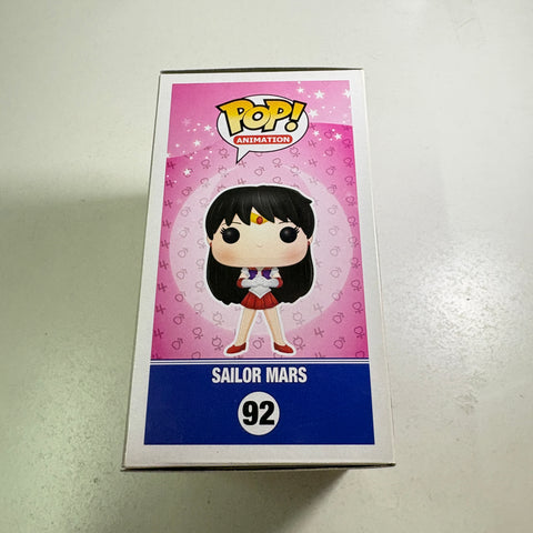 SUNFADED BOX VIEW PHOTOS Sailor Mars - Funko Pop 92 Vinyl Figure (11.4 Cm L × 8.9 Cm W × 15.9 Cm H))