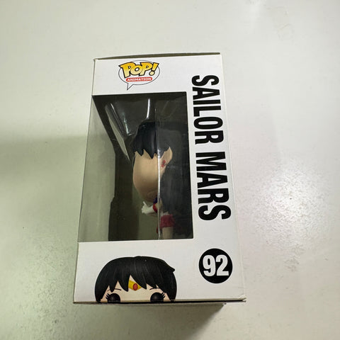 SUNFADED BOX VIEW PHOTOS Sailor Mars - Funko Pop 92 Vinyl Figure (11.4 Cm L × 8.9 Cm W × 15.9 Cm H))