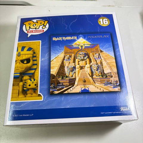 BOX FLAWS VIEW PHOTOS Iron Maiden - Powerslave Now Funko Pop ALBUM Rocks 16 Vinyl Figure (22.9 Cm L × 8.9 Cm W × 22.9 Cm H)