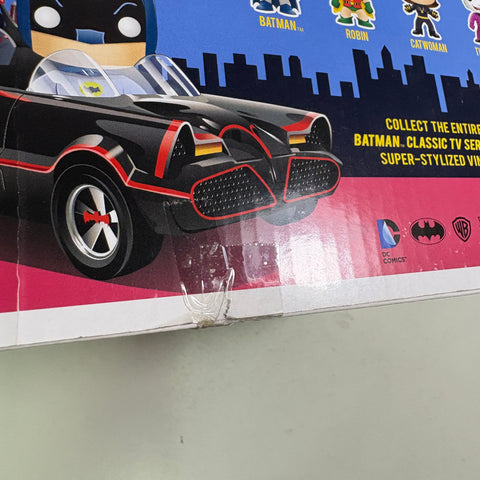 BOX FLAWS VIEW PHOTOS - Batmobile with Batman DC Funko Pop 01  (33.0 Cm L × 12.1 Cm W × 20.3 Cm H)
