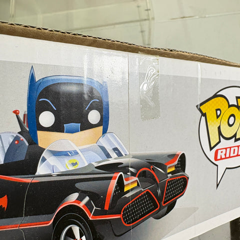 BOX FLAWS VIEW PHOTOS - Batmobile with Batman DC Funko Pop 01  (33.0 Cm L × 12.1 Cm W × 20.3 Cm H)