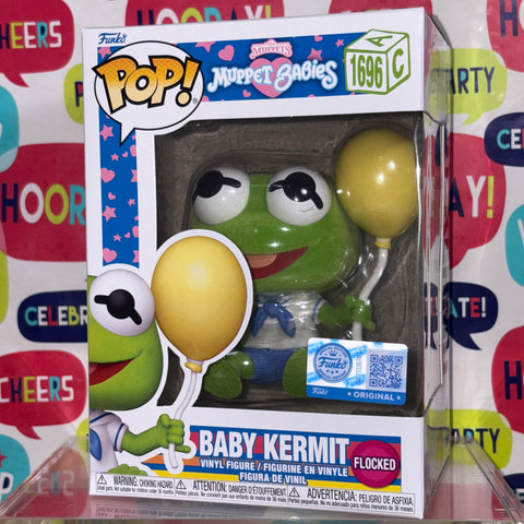 The Muppet Babies - Baby Kermit (Flocked) Disney Funko Pop 1696