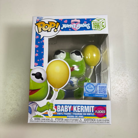 The Muppet Babies - Baby Kermit (Flocked) Disney Funko Pop 1696